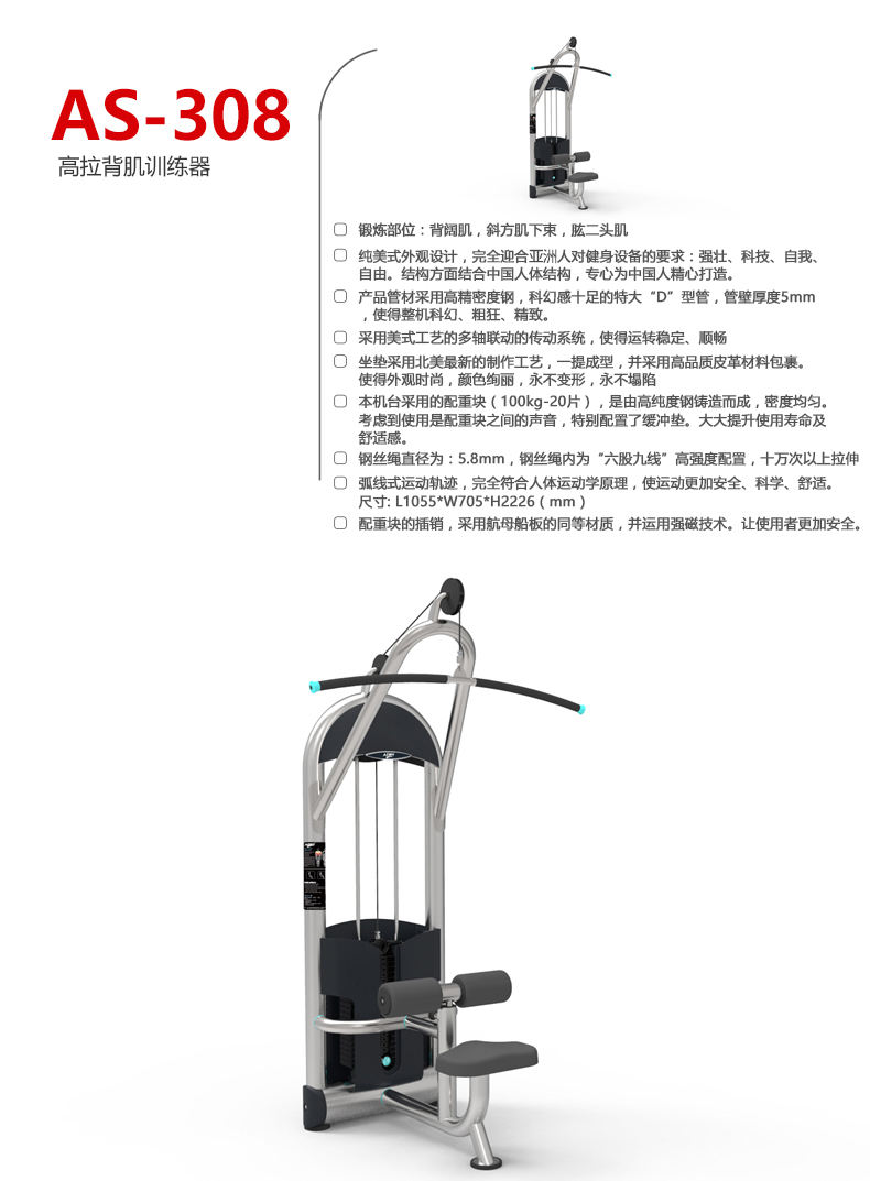 AEON正倫高拉背肌訓(xùn)練器AS-308